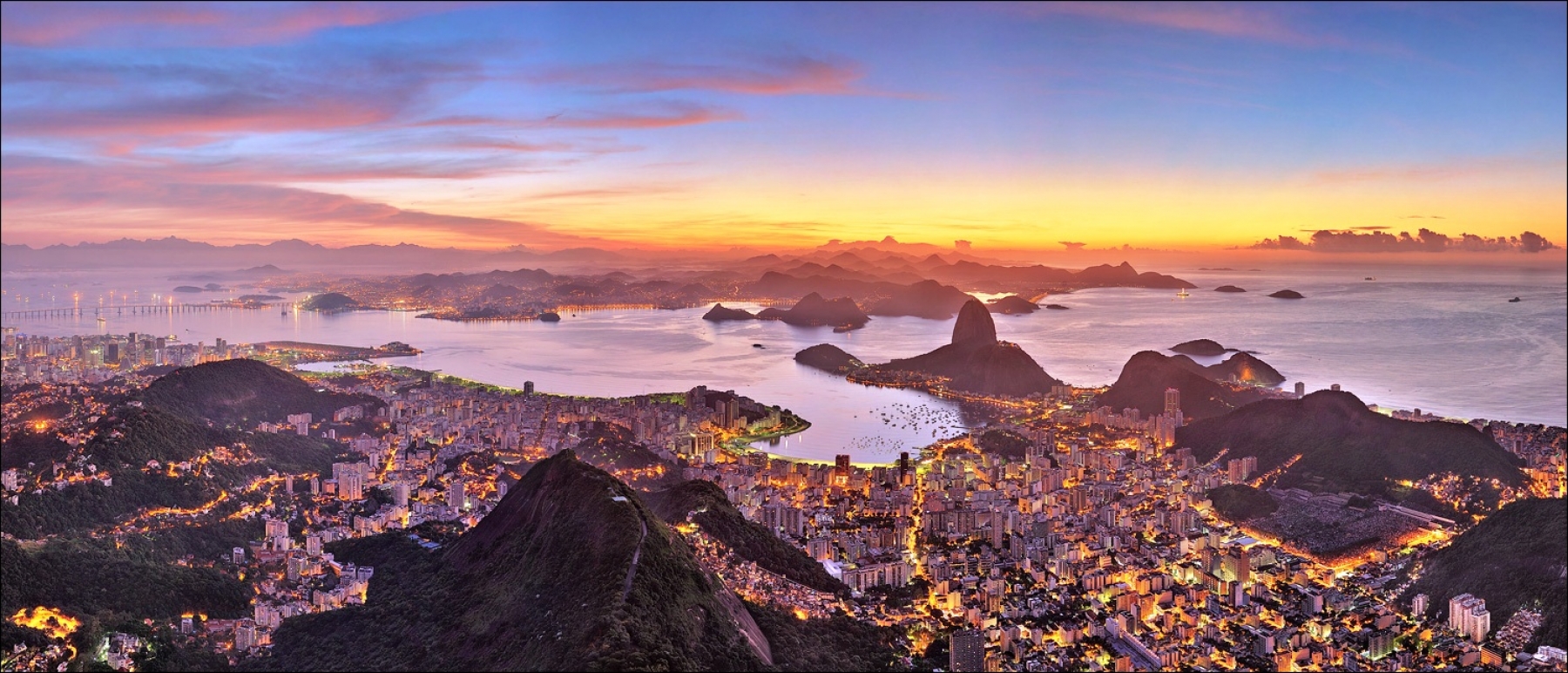 Рио-де-Жанейро перед рассветом бесплатно